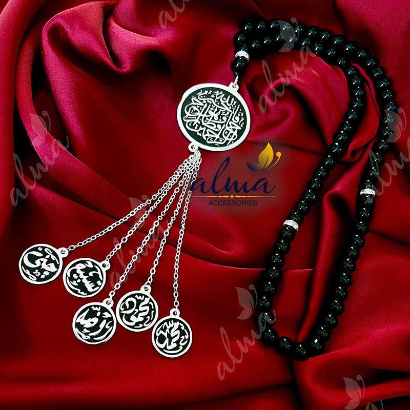 Silver-Plated Tasbeeh – Handcrafted Prayer Beads